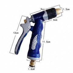 Blue Metal Pressure Water Gun | High-Pressure Spray Nozzle for Garden & Car Wash
