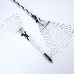 Metal Leaf Rake – Heavy Duty Garden & Lawn Cleaning Tool