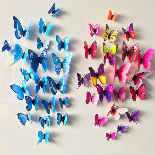 3D Artificial Magnetic Decorative Butterflies – Colorful Wall & Garden Décor