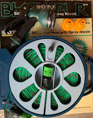 50 FT Flat Hose Pipe with Spray Nozzle | Flexible Garden Water Pipe