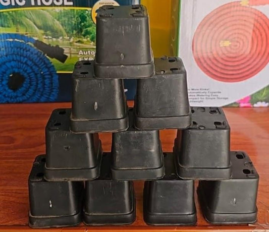 2x2 Inch Square Nursery Pots Pack of 12 Small Plastic Pots for Seedlings & Cuttings