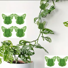 Butterfly-Shaped Wall Mounting Adhesive Clips – Self-Adhesive Plant Vine & Cable Organizer