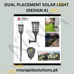 Dual Placement Solar Light Design A (Ground Dig-In & Wall Mounted)
