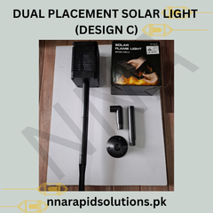 Dual Placement Solar Light Design C (Ground Dig-In & Wall Mounted)