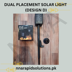 Dual Placement Solar Light Design D (Ground Dig-In & Wall Mounted)