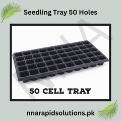 50-Hole Seedling Tray in Pakistan Durable Plastic Nursery Tray for Vegetables, Herbs & Flowers