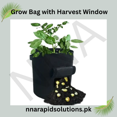 Smart Root Grow Bag with Harvest Window Ideal for Potatoes, Carrots & Root Vegetables
