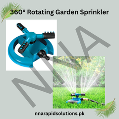 Buy 360 Degree Rotating Garden Sprinkler in Pakistan Efficient Lawn Watering (Blue)