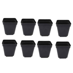 4x4 Inch Plastic Pots  Set of 50 for Seedlings, Flowering & Herb Plants