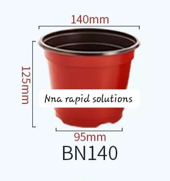 Flexible Nursery Pots (BN-140) – Premium Quality Soft Plastic Pots