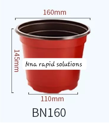 Flexible Nursery Pots (BN-160) – Premium Quality Soft Plastic Pots (with and without tray)