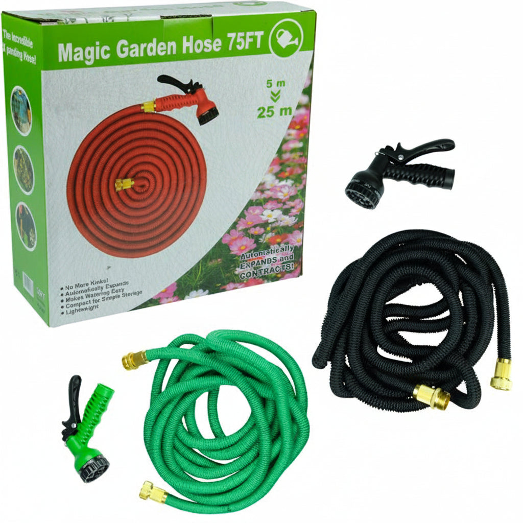 Magic Hose Pipe 75 Feet  Expandable Garden Pipe