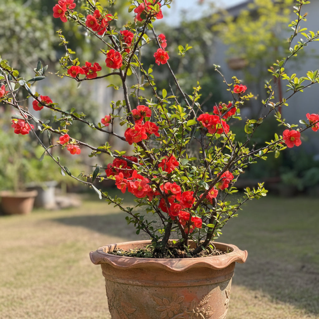 Red Sydonia Plant – Flowering Shrub