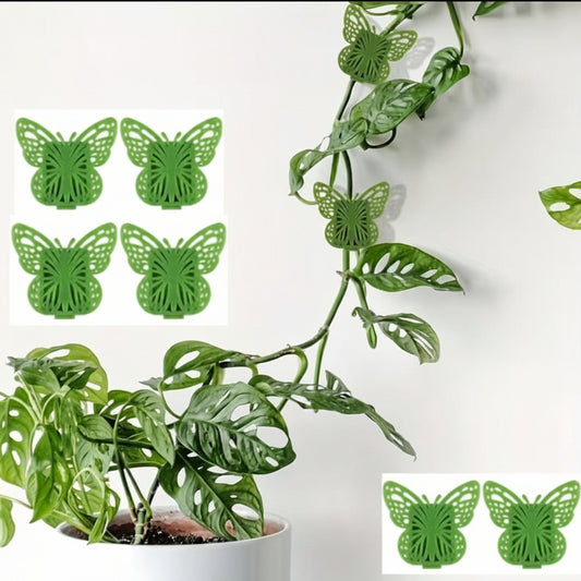 Butterfly-Shaped Wall Mounting Adhesive Clips – Self-Adhesive Plant Vine & Cable Organizer