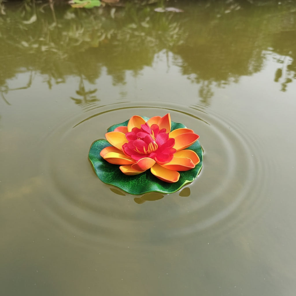 Artificial Lotus Floating Flowers – Decorative Pond & Water Garden Flowers