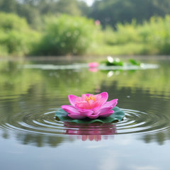 Artificial Lotus Floating Flowers – Decorative Pond & Water Garden Flowers