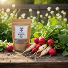 Radish Seeds – 1 KG Pack | Premium Quality Mooli Vegetable Seeds