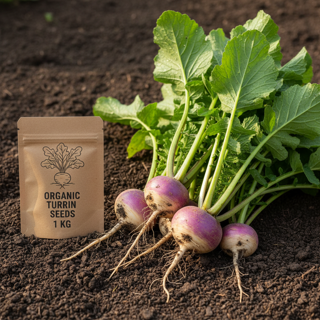 Organic Turnip Seeds – 1 KG Pack | Premium Natural Shaljam Seeds
