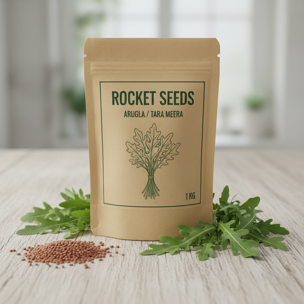 Rocket Seeds / Tara Meera Seeds – 1 KG Pack | Premium Arugula Vegetable Seeds