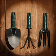 3-in-1 Gardening Hand Tool Kit – Trowel, Transplanter & Cultivator Set