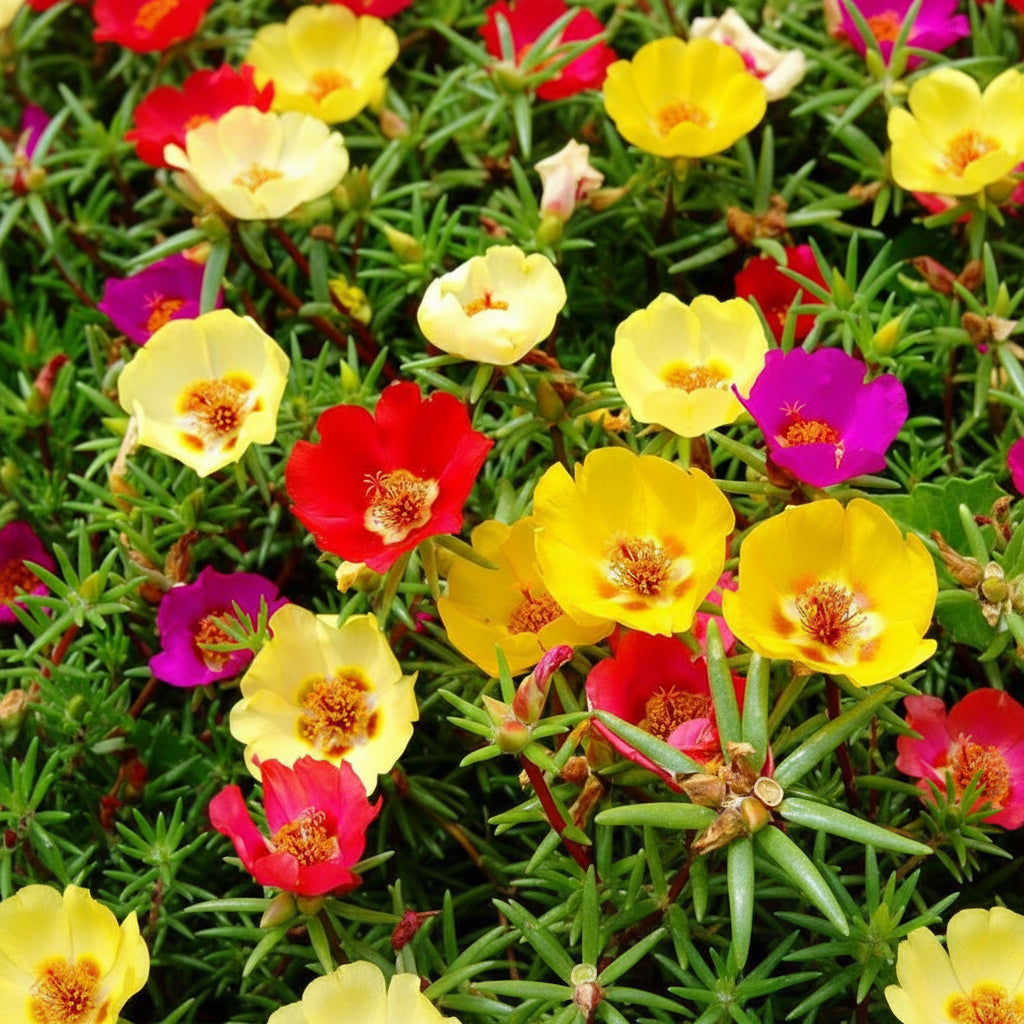 Purslane Cuttings – Colorful Flowering Succulent for Gardens & Hanging Baskets