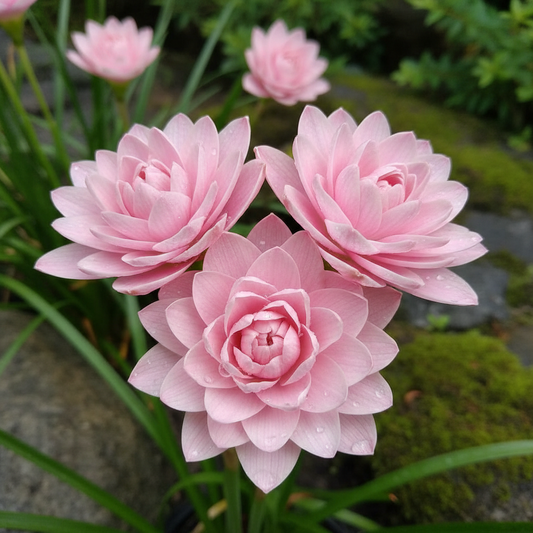 Rain Lily Hybrid Murako – Premium Double Petal Pink Bulb