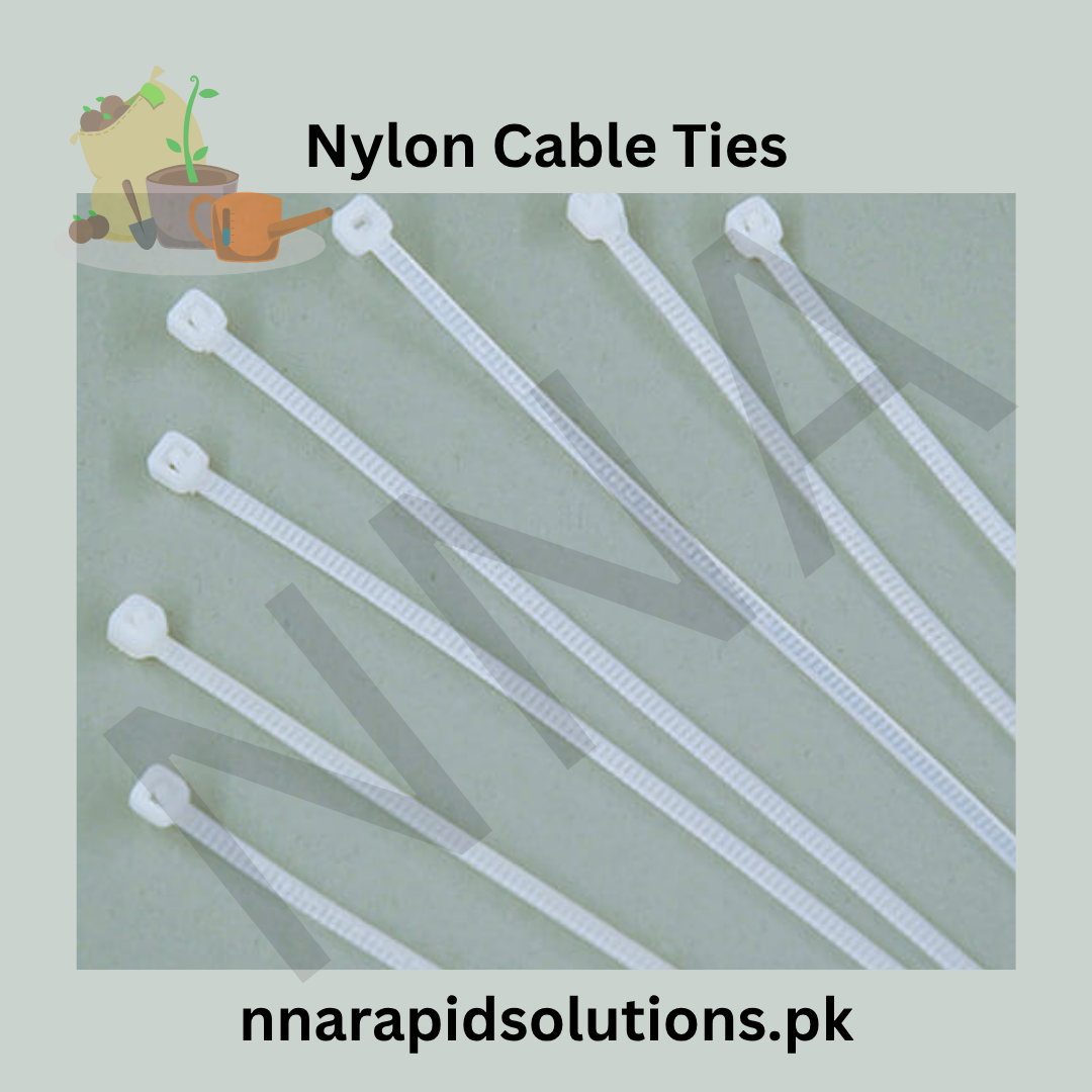 100 Pieces Nylon Cable Ties  2.5 x 150mm (Self-Locking)