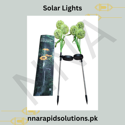Solar Light  Energy-Saving, Bright & Weather-Resistant Outdoor Lighting (Crystal Flowers Design)