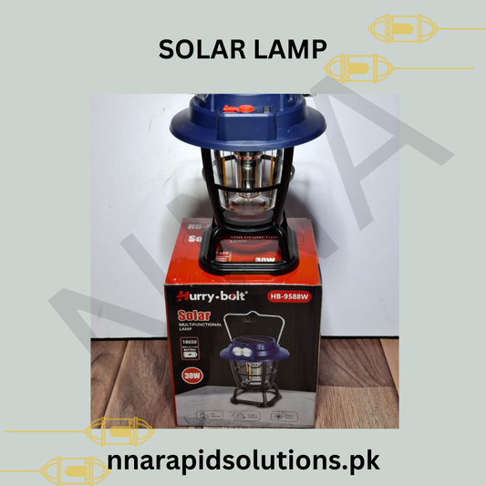 Hurry.Bolt HB-9588W Solar Light (30W, USB Charging, 3 Light Sources)