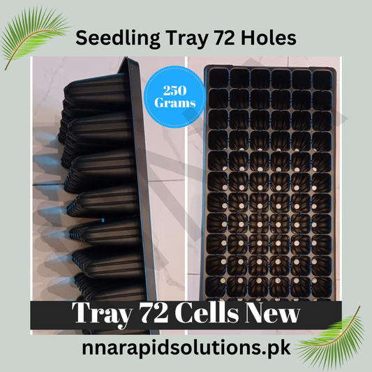 72-Hole Seedling Tray in Pakistan  Reusable Plastic Nursery Tray for Gardening & Plant Propagation
