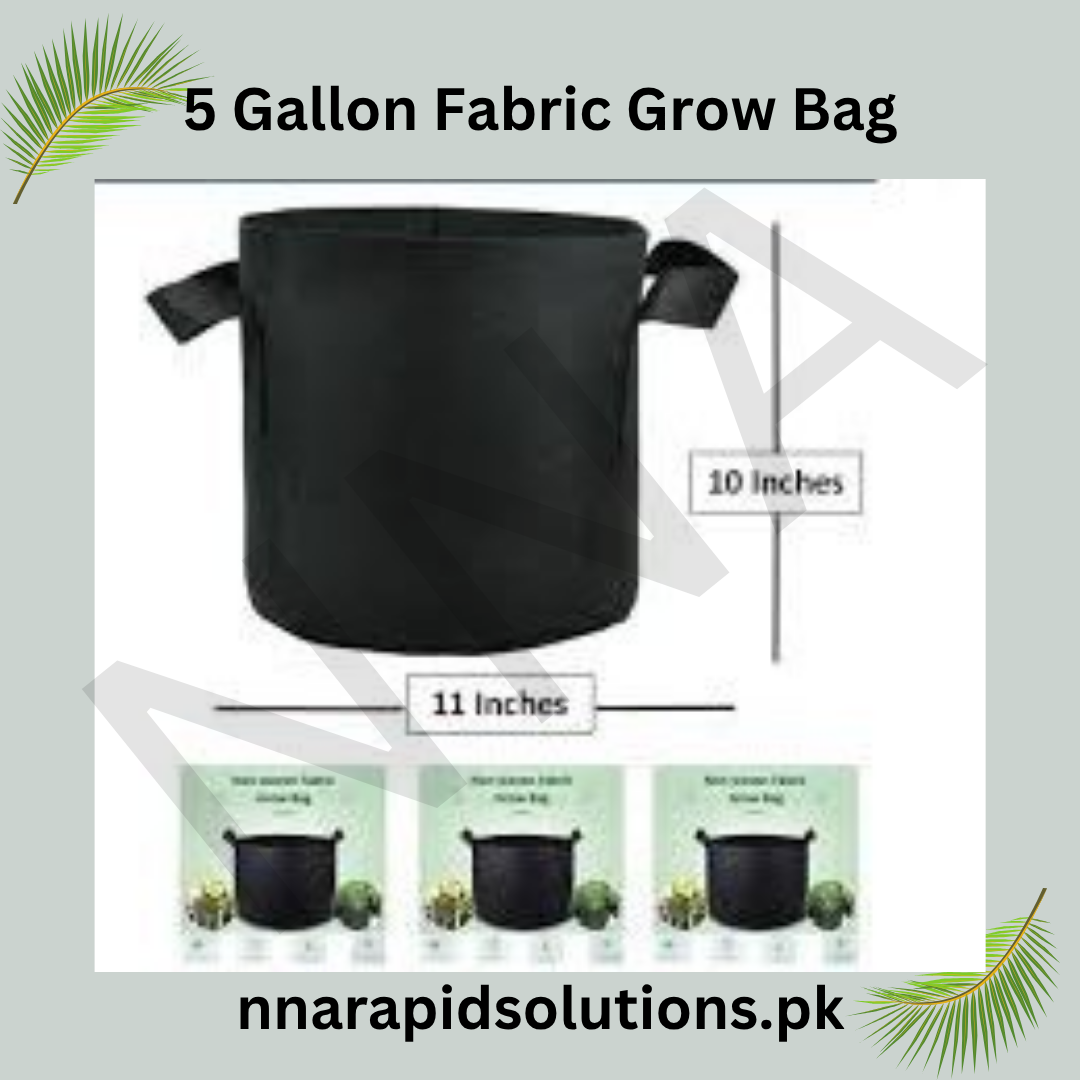 MaxRoot 5 Gallon Grow Bag  Heavy-Duty Fabric Pot for Tomatoes, Peppers & Small Shrubs