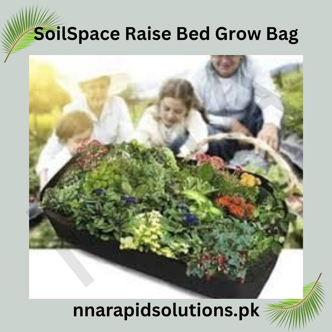 SoilSpace Raise Bed Grow Bag  20x11 Inches for Leafy Greens, Herbs & Compact Vegetables