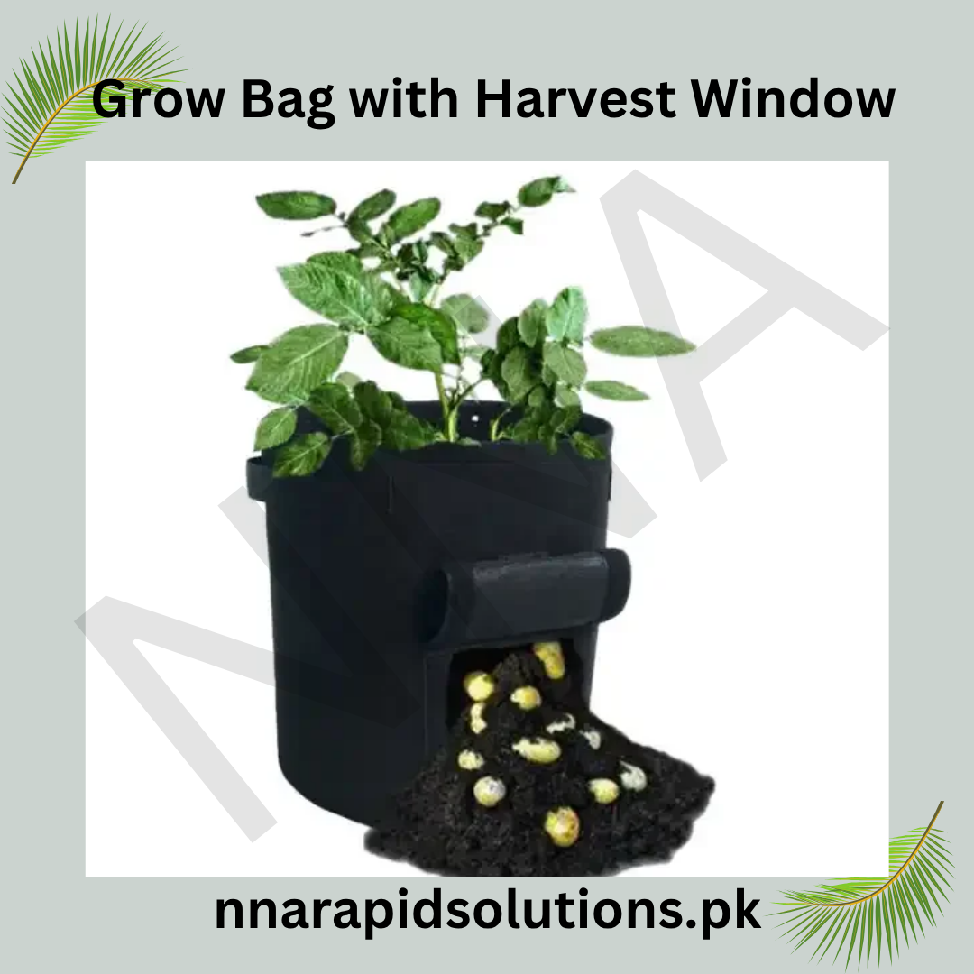 Smart Root Grow Bag with Harvest Window  Ideal for Potatoes, Carrots & Root Vegetables