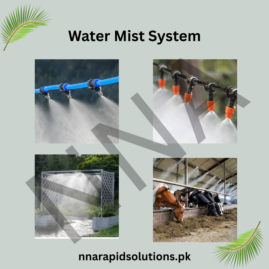 Water Mist System for Garden Cooling & Irrigation | Summer Relief Pakistan