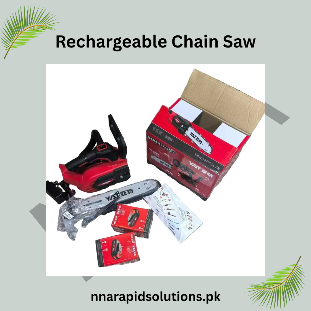 Rechargeable Chainsaw  Cordless Electric Tree Cutter | Home & Garden Tools