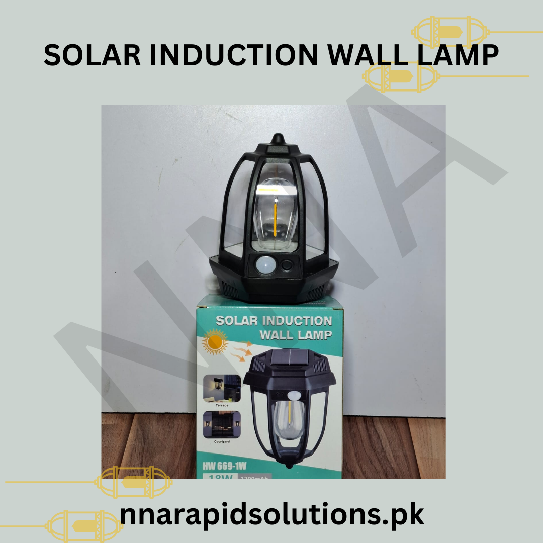 Solar Induction Wall Lamp HW 669-1W (18W | 1200mAh) – Outdoor Solar Light